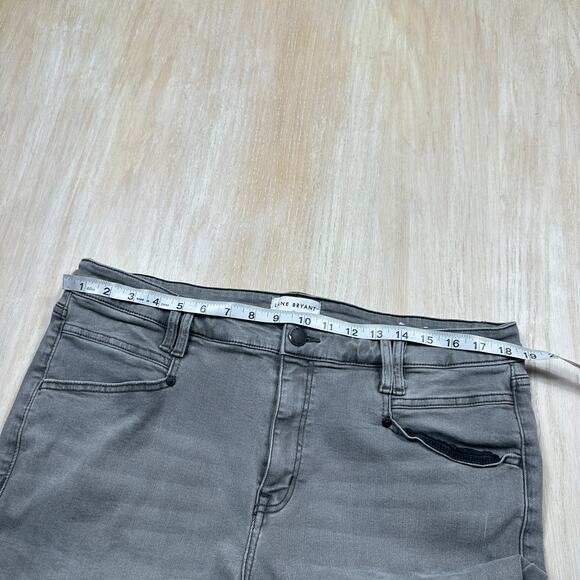 Lane Bryant Gray Mid-Rise Signature Straight Jeans Flex Magic Waistband Plus 18 - Picture 5 of 14